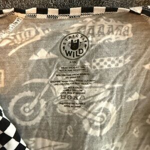 Strictly Wild Black and White Checkered onsie